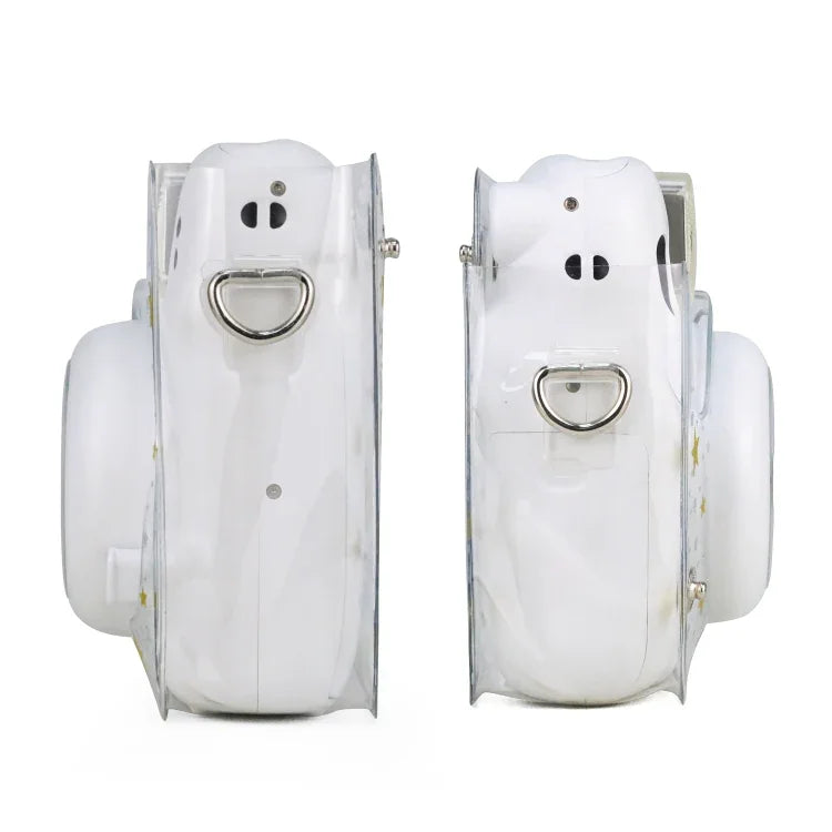 Stars Crystal PVC Hard Case Camera Bag with Shoulder Strap for FUJIFILM Instax Mini 11, Transparent