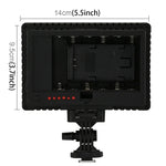 HD-160 White Light LED Video Light on-Camera Photography Lighting Fill Light for Canon, Nikon, DSLR Camera with 3 Filter Plates, HD-160