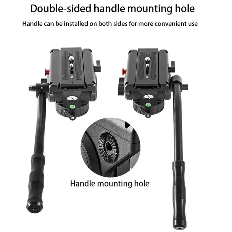 BEXIN VH-105 360 Degree Panorama Heavy Duty Tripod Action Fluid Drag Head, VH-105