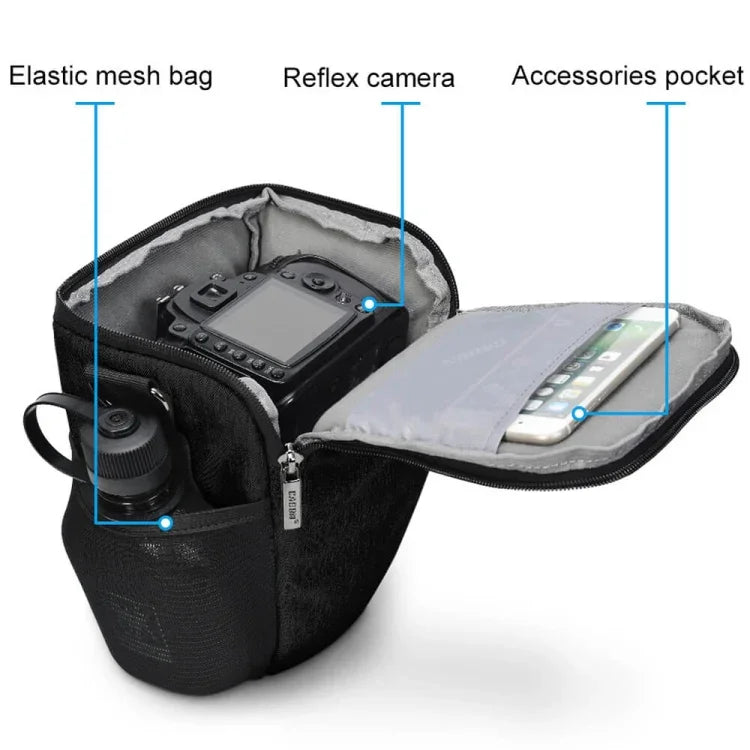 CADEN D11 Waterproof Crossbody Shoulder SLR Camera Bag, Size: 20.5 x 16 x 27cm, D1 20.5 x 16 x 27cm