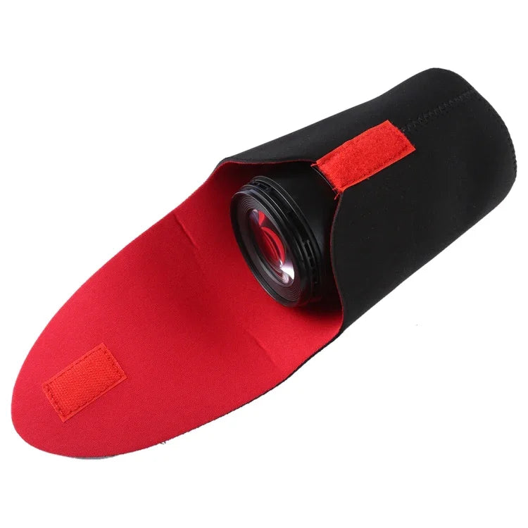 5 in 1 SLR Camera Lens Package Thickening Shockproof Neoprene Lens Storage Bag Sticky Deduction, 5 in 1
