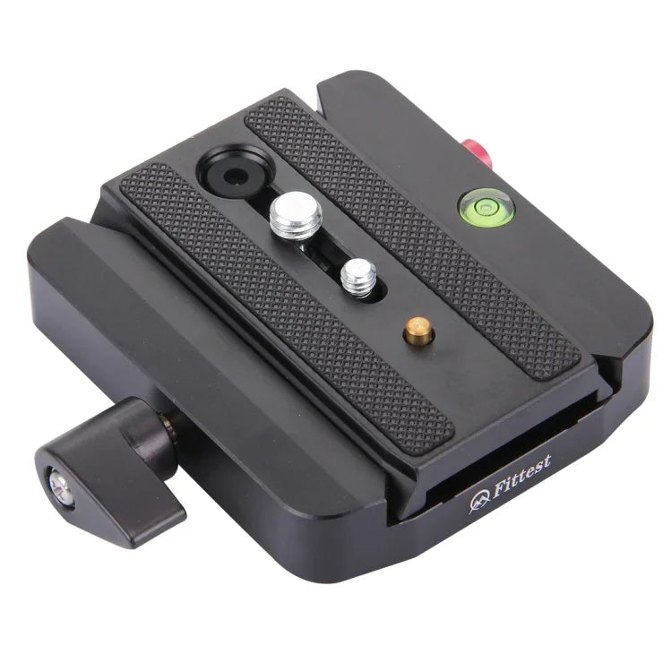 Fittest FC-501 Quick Release Assembly Aluminium Alloy Clamp Adapter with Quick Release Sliding Plate for Manfrotto Tripod 577 Replacement, FC-501