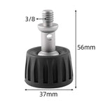 BEXIN GSF37-S Tripod 3/8 inch Stainless Steel Foot Spikes Plastic Foot Pad, GSF37-S