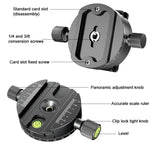 BEXIN QJ-08 Panoramic Rotary Quick Release Clamp Base Tripod Mount, QJ-08