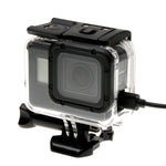 For GoPro HERO6 /5 Skeleton Housing Protective Case + Hollow Back Cover with Buckle Basic Mount & Screw, No Need to Disassemble Lens, Hollow Back Cover