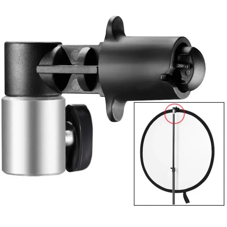 Photo Video Photography Studio Reflector Holder Clip for Light Stand, Light Stand