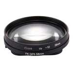 58mm 2 in 1 10X Close-Up Lens Filter for GoPro HERO7 Black/6 /5, 58mm Close-Up Lens