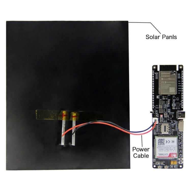 WiFi Bluetooth 18560 Battery Holder Solar Charge Module Development Board, T-SIM7000G