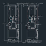 WiFi Bluetooth 18560 Battery Holder Solar Charge Module Development Board, T-SIM7000G