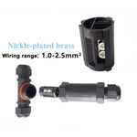 XY25 IP68 Waterproof 3 Pin T-type Cable Connector, XY25(T3)