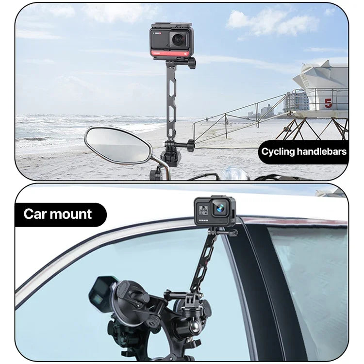 Aluminum Extension Arm Grip Extenter for DJI, Insta360, GoPro and Other Action Cameras