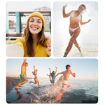 RUIGPRO One-piece Handheld Tripod Selfie Stick Telescopic Monopod Mount for DJI, Insta360, GoPro and Other Action Cameras, Black)