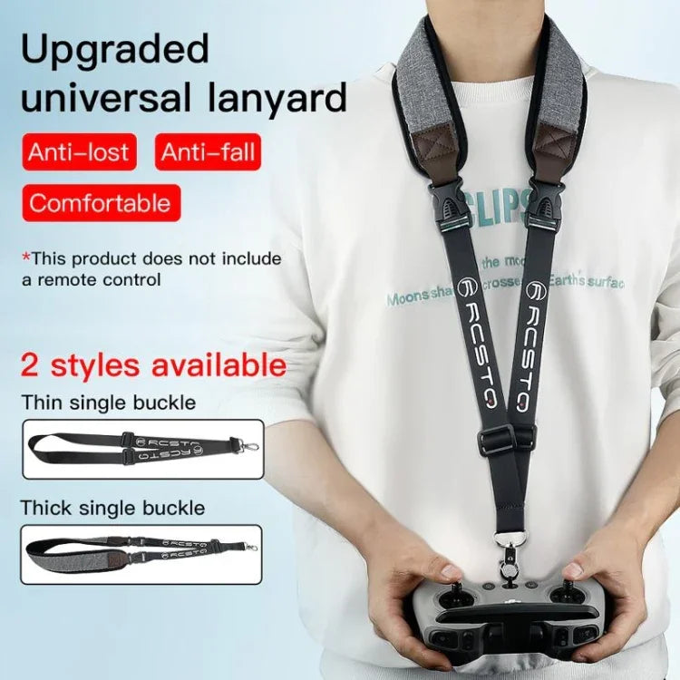 RCSTQ Thick Anti-lost Anti-fall Neck Strap Holder Lanyard for DJI FPV Remote Control, Thick