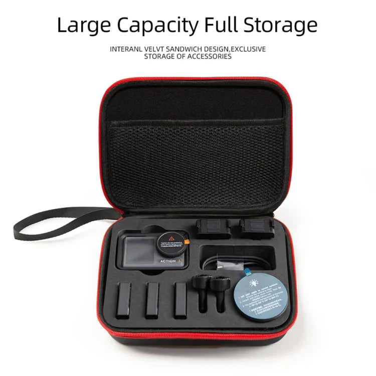 For DJI Osmo Action 3 Carrying Storage Case Bag,Size: 21x 16 x 6cm, For DJI Osmo Action 3