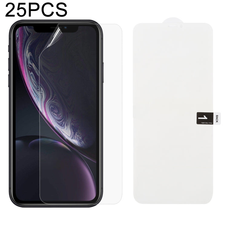 25 PCS Soft Hydrogel Film Full Cover Front Protector with Alcohol Cotton + Scratch Card for, For iPhone 6 / 7 / 8(25 PCS), For iPhone 6 Plus(25 PCS), For iPhone 7 Plus / 8 Plus(25 PCS), For iPhone X / XS(25 PCS), For iPhone XR(25 PCS), iPhone XS Max   ...