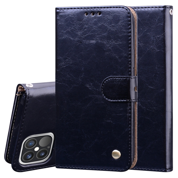 Business Style Oil Wax Texture Horizontal Flip Leather Case for iPhone XR, with Holder & Card Slots & Wallet, For iPhone 12 / 12 Pro, For iPhone 12 Pro Max