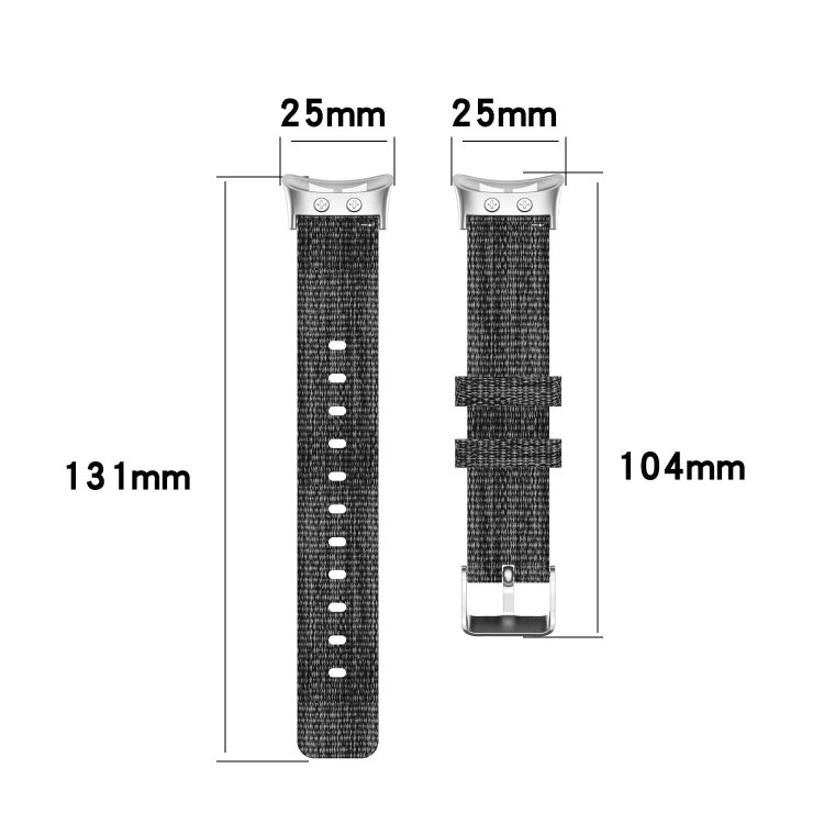 For Garmin Forerunner 45 / 45S / Swim 2 Universal Nylon Canvas Replacement Wrist Strap Watchband, For Garmin Forerunner 45 / 45S