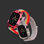 Nylon Replacement Wrist Strap Watchbands For Apple Watch Series 6 & SE & 5 & 4 40mm / 3 & 2 & 1 38mm, For Apple Watch Series 7 41mm / 6 & SE & 5 & 4 40mm / 3 & 2 & 1 38mm