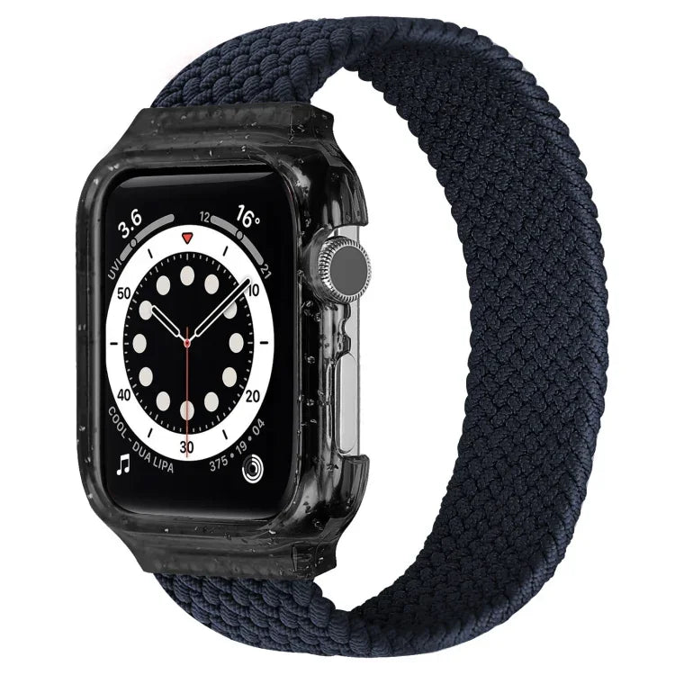 Weave Replacement Wrist Strap Watchbands with Frame For Apple Watch Series 6 & SE & 5 & 4 44mm / 3 & 2 & 1 42mm, 128mm, 135mm, 140mm, 145mm, 150mm, 155mm, 160mm, 165mm