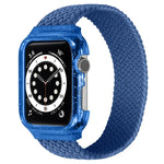 Weave Replacement Wrist Strap Watchbands with Frame For Apple Watch Series 6 & SE & 5 & 4 44mm / 3 & 2 & 1 42mm, 128mm, 135mm, 140mm, 145mm, 150mm, 155mm, 160mm, 165mm