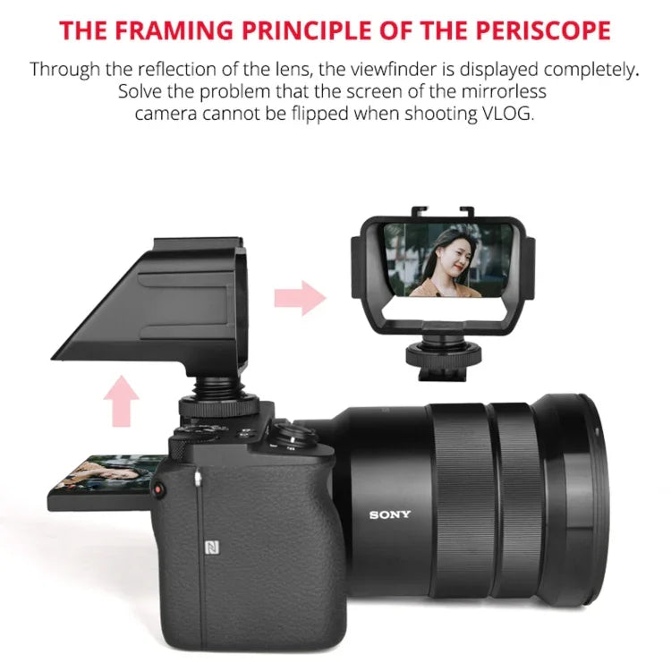 YELANGU A74 Universal Vlog Camera Flip Screen
