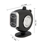 Portable Car Dashboard Electric Heater Winter Defroster, 12V, 24V