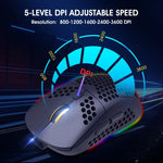 HXSJ T90 RGB Light Three-mode Wireless Gaming Mouse