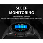 M98 1.28 inch IPS Color Screen IP67 Waterproof Smart Watch, Support Sleep Monitor / Heart Rate Monitor / Bluetooth Call, Style:Leather Strap, Leather Strap(Silver), Leather Strap(Black)