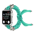 Skull Umbrella Cord Braided Watch Strap, For Apple Watch Ultra 49mm / Series 8&7 45mm / SE 2&6&SE&5&4 44mm / 3&2&1 42mm, For Apple Watch Series 8&7 41mm / SE 2&6&SE&5&4 40mm / 3&2&1 38mm                                                                  ...