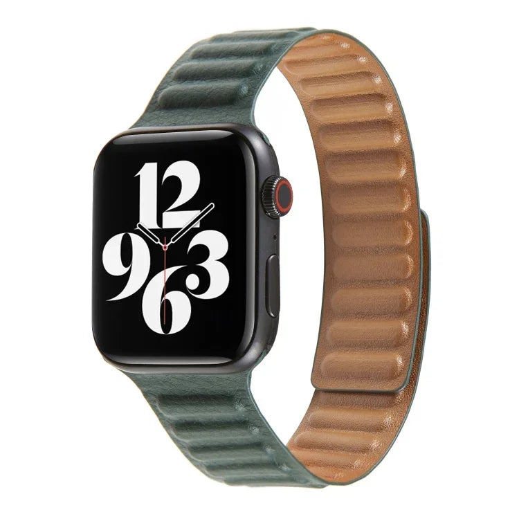 Loop Leather Watchband For Apple Watch Series 6 & SE & 5 & 4 40mm / 3 & 2 & 1 38mm, For Apple Watch Series 7 41mm / 6 & SE & 5 & 4 40mm / 3 & 2 & 1 38mm