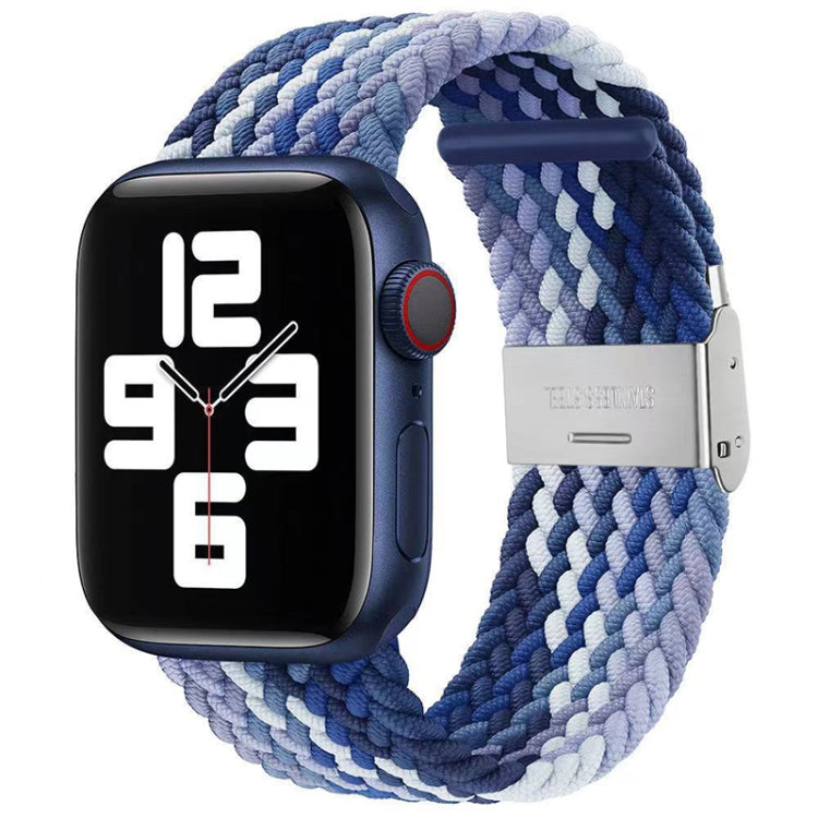 Braided + Stainless Steel Replacement Watchbands For Apple Watch Series 6 & SE & 5 & 4 40mm / 3 & 2 & 1 38mm, For Apple Watch Series 7 41mm / 6 & SE & 5 & 4 40mm, For Apple Watch Series 8&7 41mm / SE 2&6&SE&5&4 40mm / 3&2&1 38mm                        ...
