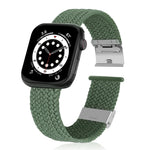 Braided + Stainless Steel Replacement Watchbands For Apple Watch Series 6 & SE & 5 & 4 40mm / 3 & 2 & 1 38mm, For Apple Watch Series 7 41mm / 6 & SE & 5 & 4 40mm, For Apple Watch Series 8&7 41mm / SE 2&6&SE&5&4 40mm / 3&2&1 38mm                        ...