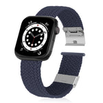 Braided + Stainless Steel Replacement Watchbands For Apple Watch Series 6 & SE & 5 & 4 40mm / 3 & 2 & 1 38mm, For Apple Watch Series 7 41mm / 6 & SE & 5 & 4 40mm, For Apple Watch Series 8&7 41mm / SE 2&6&SE&5&4 40mm / 3&2&1 38mm                        ...