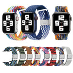 Braided + Stainless Steel Replacement Watchbands For Apple Watch Series 6 & SE & 5 & 4 40mm / 3 & 2 & 1 38mm, For Apple Watch Series 7 41mm / 6 & SE & 5 & 4 40mm, For Apple Watch Series 8&7 41mm / SE 2&6&SE&5&4 40mm / 3&2&1 38mm                        ...