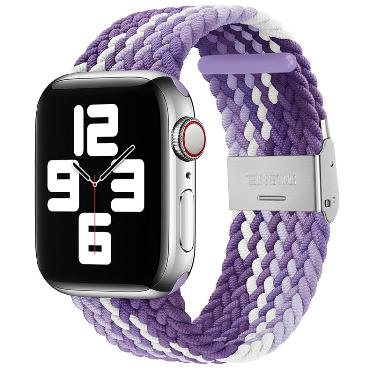 Braided + Stainless Steel Replacement Watchbands For Apple Watch Series 6 & SE & 5 & 4 44mm / 3 & 2 & 1 42mm, For Apple Watch Ultra 49mm / Series 8&7 45mm / SE 2&6&SE&5&4 44mm / 3&2&1 42mm, For Apple Watch Series 7 45mm / 6 & SE & 5 & 4 44mm           ...