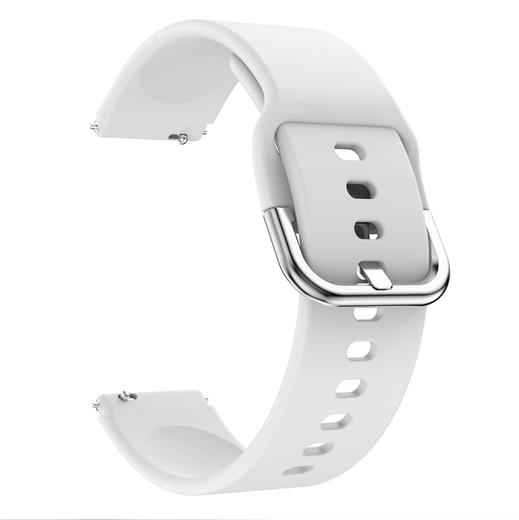 For Xiaomi Mi Watch Electroplating Buckle Silicone Replacement Strap Watchband