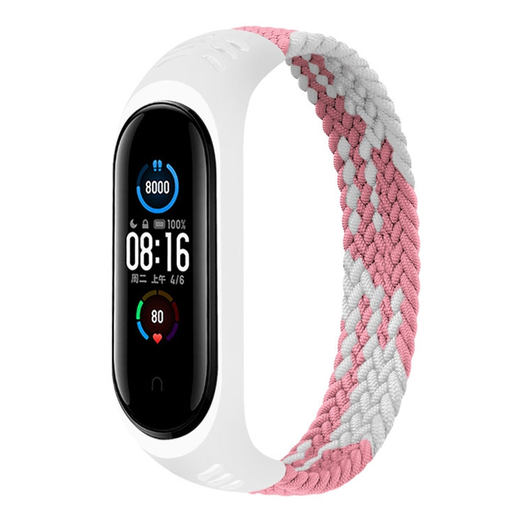 For Xiaomi Mi Band 6 / 5 / 4 / 3 / 2 Universal Silicone Elasticity Weave Replacement Strap Watchband, XL 180mm