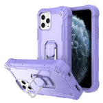 PC + Rubber 3-layers Shockproof Protective Case with Rotating Holder, For iPhone 8 Plus / 7 Plus, For iPhone 11, For iPhone 11 Pro, For iPhone 11 Pro Max