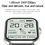 GY13 1.69 inch TFT Screen IP67 Waterproof Smart Watch, Support Music Control / Bluetooth Call / Heart Rate Monitoring / Blood Pressure Monitoring, Silicone Strap, Steel Strap