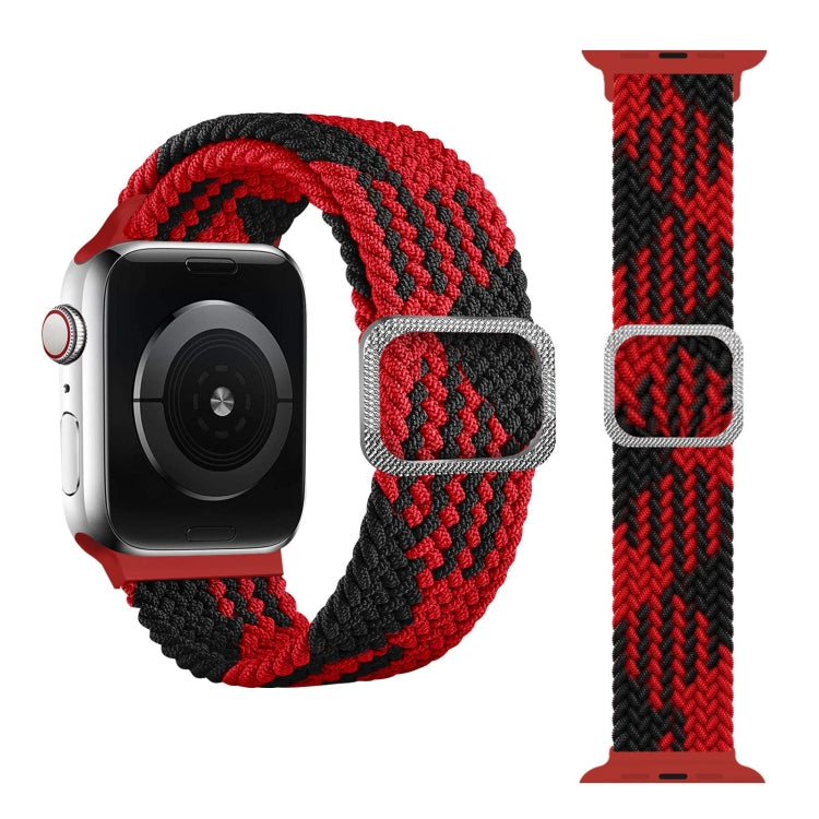 Buckle Braided Elastic Strap Watch Band For Apple Watch Series 9&8&7 41mm / SE 3&SE 2&6&SE&5&4 40mm / 3&2&1 38mm(Rainbow Color), For Apple Watch Series 8&7 41mm / SE 2&6&SE&5&4 40mm / 3&2&1 38mm                                                          ...