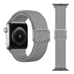 Buckle Braided Elastic Strap Watch Band For Apple Watch Series 9&8&7 41mm / SE 3&SE 2&6&SE&5&4 40mm / 3&2&1 38mm(Rainbow Color), For Apple Watch Series 8&7 41mm / SE 2&6&SE&5&4 40mm / 3&2&1 38mm                                                          ...