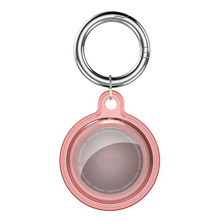 All-inclusive Clear Crystal Shockproof Protective Cover Case with Keychain Hook Loop, For AirTag 2nd Gen / AirTag 1st Gen