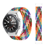 For Samsung Galaxy Watch 42mm Adjustable Nylon Braided Elasticity Replacement Strap Watchband, 165mm