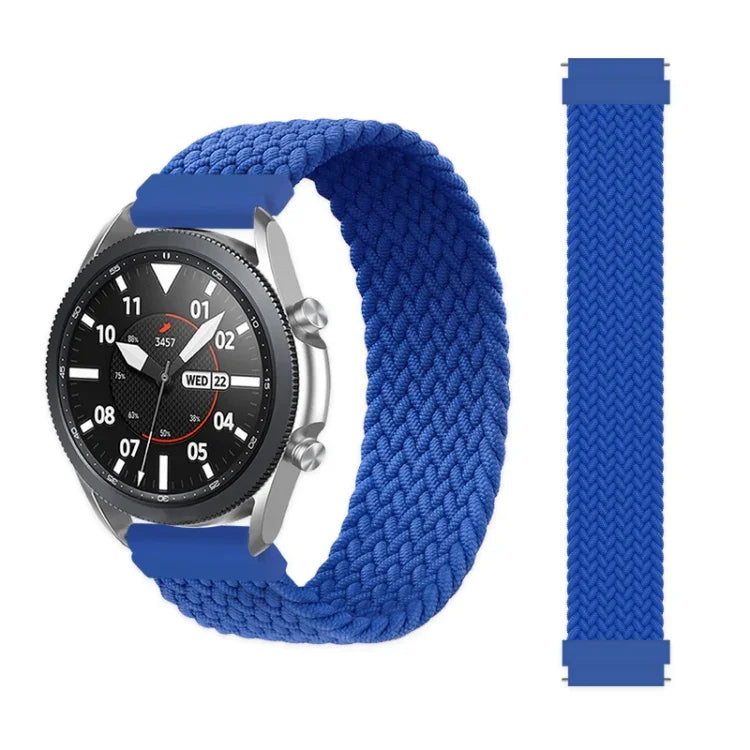 For Samsung Galaxy Watch 42mm Adjustable Nylon Braided Elasticity Replacement Strap Watchband, 165mm