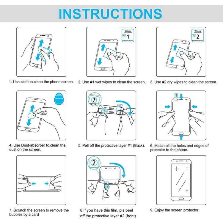 Full Screen HD PET Screen Protector, For Samsung Galaxy Tab A7 Lite (1 PC), For Samsung Galaxy Tab S7 FE (1 PC)
