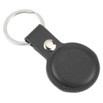 For AirTag 2nd Gen / AirTag 1st Gen Shockproof Anti-scratch Leather Protective Case Cover with Hang Loop Key Chain