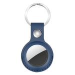 For AirTag 2nd Gen / AirTag 1st Gen Shockproof Anti-scratch Leather Protective Case Cover with Hang Loop Key Chain