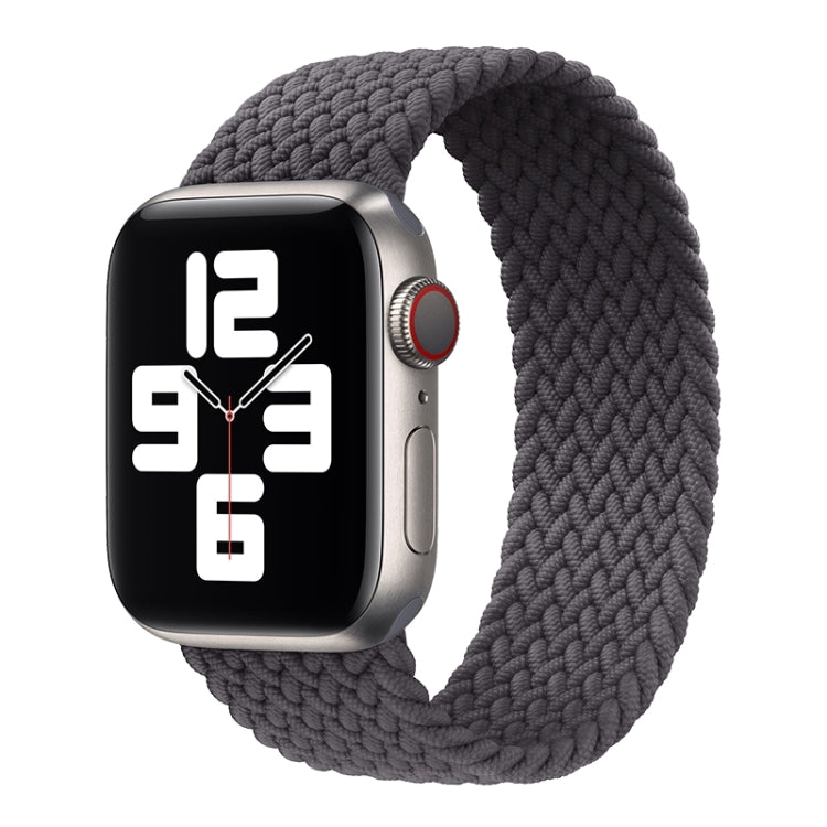 Metal Head Braided Nylon Solid Color Replacement Strap Watchband For Apple Watch Series 6 & SE & 5 & 4 44mm / 3 & 2 & 1 42mm, XS 135mm, S 145mm, M 155mm
