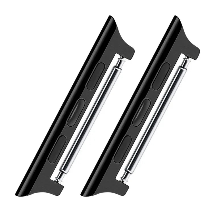 2 PCS Watchbands Stainless Steel Acoustic Ear Connector, Width: 20mm For Apple Watch Series 6 & SE & 5 & 4 40mm / 3 & 2 & 1 38mm, Width: 20mm For Apple Watch 40mm / 38mm