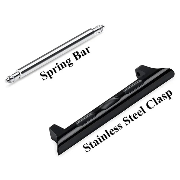 2 PCS Watchbands Stainless Steel Acoustic Ear Connector, Width: 20mm For Apple Watch Series 6 & SE & 5 & 4 40mm / 3 & 2 & 1 38mm, Width: 20mm For Apple Watch 40mm / 38mm
